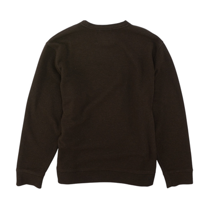 Brown Solid Sweatshirt Pullover