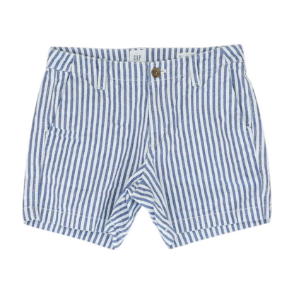 Blue Striped Chino Shorts