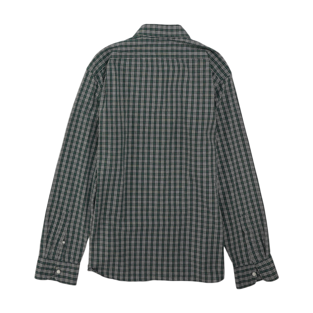Green Check Long Sleeve Button Down