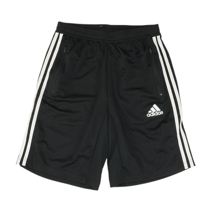Black Solid Active Shorts