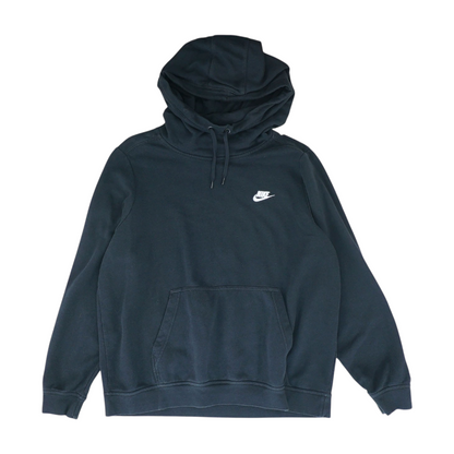 Black Solid Hoodie Pullover