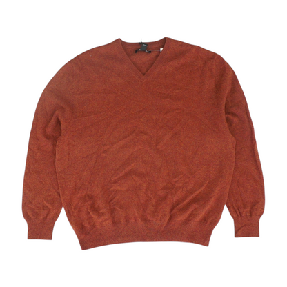 kenneth roberts Rust Solid Pullover Sweater – Image 1