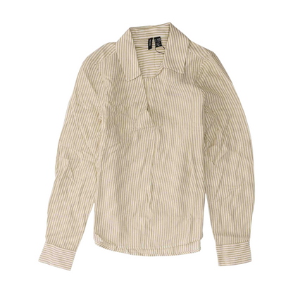 Beige Petite Striped Blouse