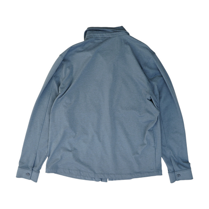 Gray Solid Flannel Button Down