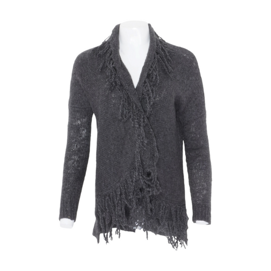 Gray Cardigan Sweater