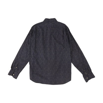 Navy Floral Long Sleeve Button Down