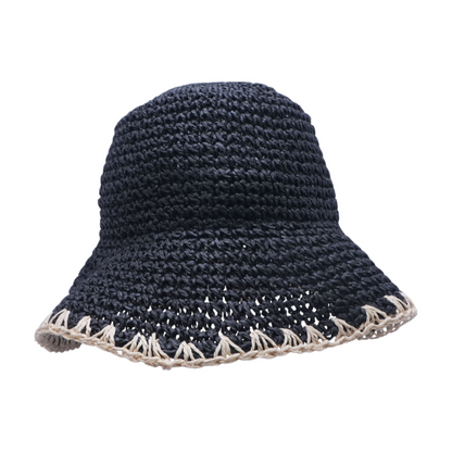 INC International Concepts Black Sun / Beach Hat – Image 1