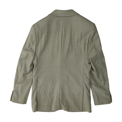 Gray Solid Suit Jacket