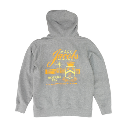 Gray Solid Hoodie Pullover