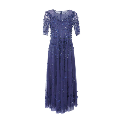 Navy Floral Maxi Dress