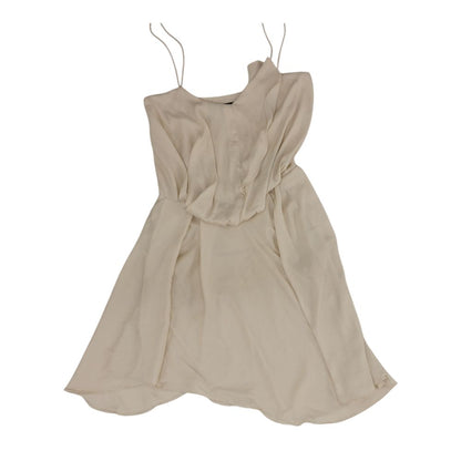 Ivory Solid Mini Dress