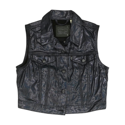 Blue Solid Vest