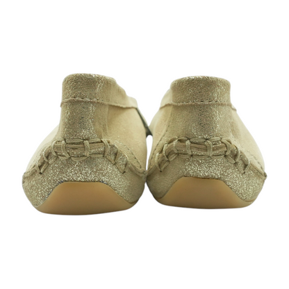 Gold Slip-On Flats