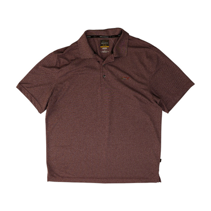 Maroon Solid Short Sleeve Polo