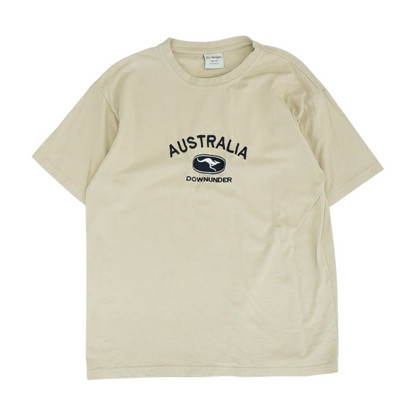 Beige Solid T-Shirt