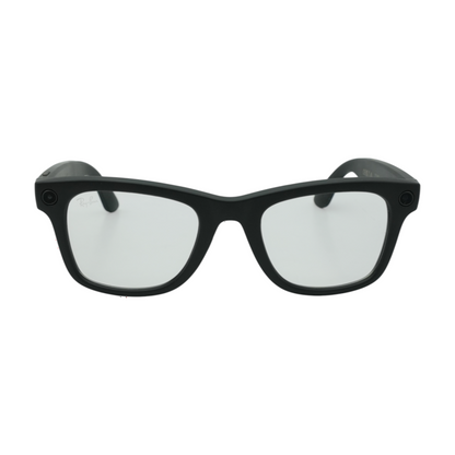 Black Wayfarer Smart Glasses