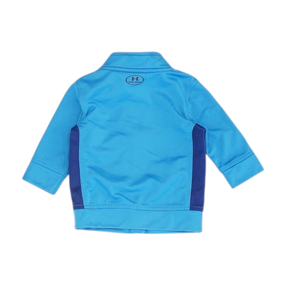 Blue Color Block Jacket