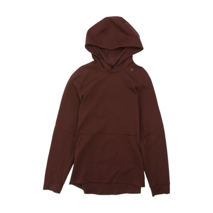 Burgundy Solid Hoodie Pullover