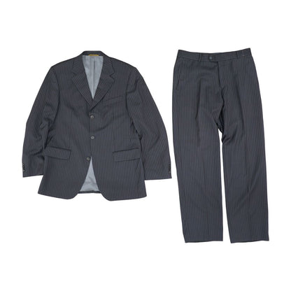 Charcoal Striped 2pc Suit