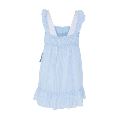 Blue Striped Mini Dress
