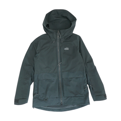 Black Solid Rain Jacket