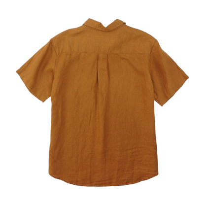 Brown Solid Pajama Top
