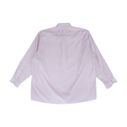 Pink Solid Long Sleeve Button Down