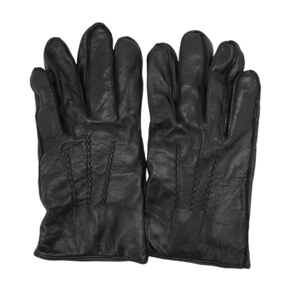 Black Leather Gloves