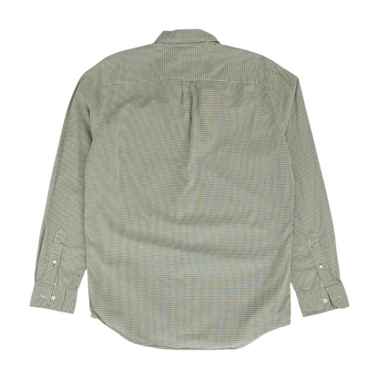 Green Check Long Sleeve Button Down