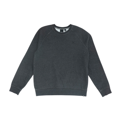 Gray Solid Sweatshirt Pullover