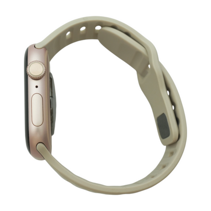 46mm Series 10 Rose Gold Smartwatch Gray Band Large