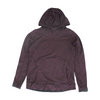 Burgundy Striped Hoodie Pullover