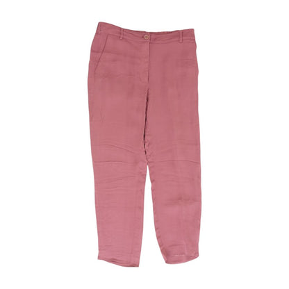 Mauve Solid Dress Pants