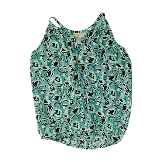 Green Petite Print Blouse