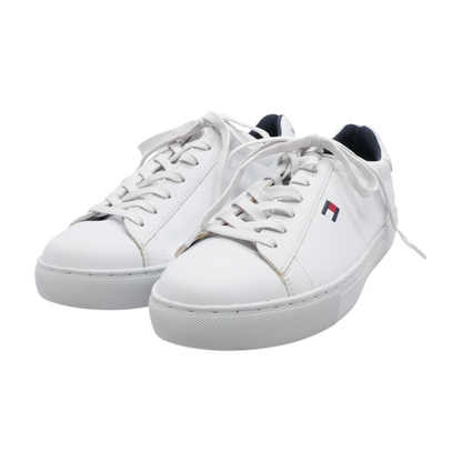 White Low-Top Athletic Shoes