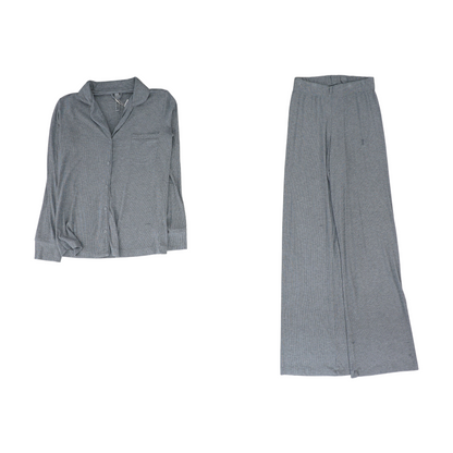 Gray Solid Pajama Set