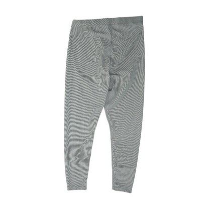 Gray Striped Fashion Leggings