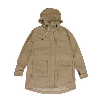 Tan Solid Rain Jacket