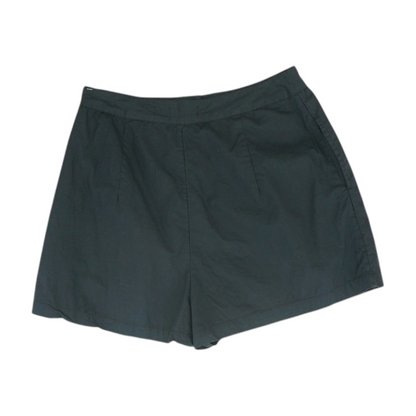 Black Solid Chino Shorts