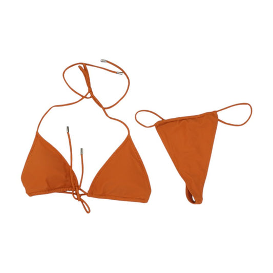 Orange Solid Two-Piece