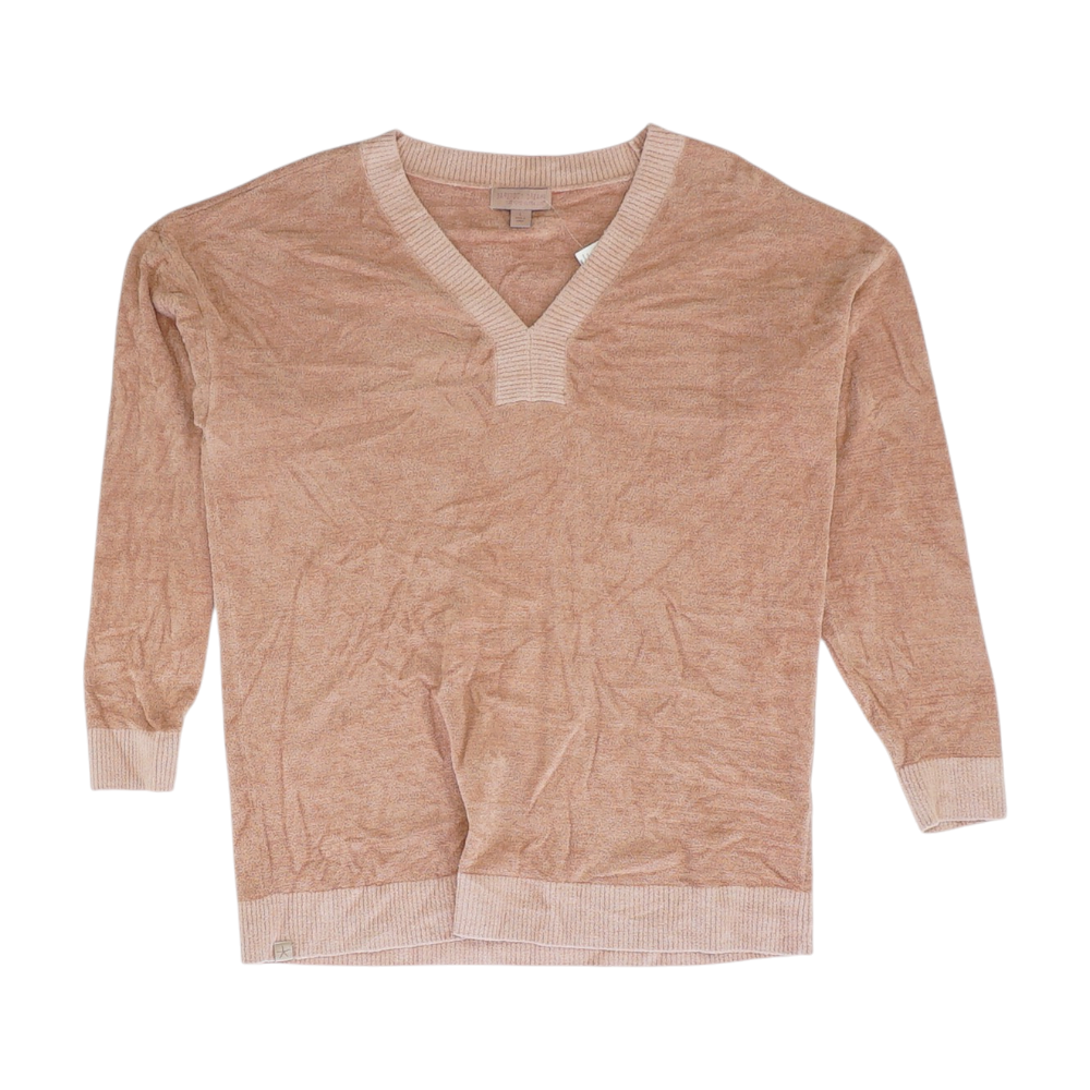 Pink Solid Sweatshirt Pullover