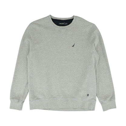 Gray Solid Sweatshirt Pullover