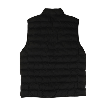 Black Solid Puffer Vest