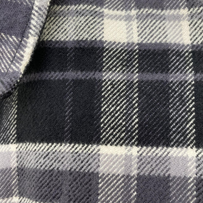 Black Plaid Work Dog Quilted Shirt Jacket