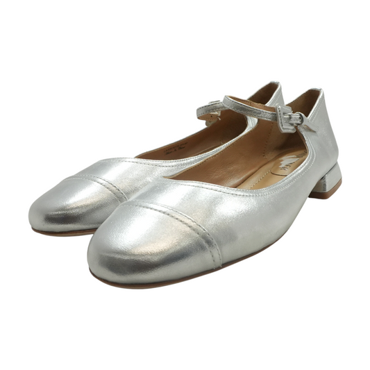 Silver Slip-On Flats