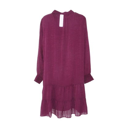 Burgundy Plus Midi Dress