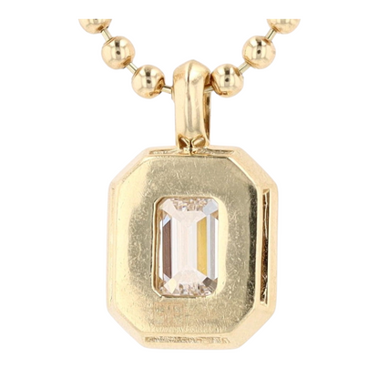 9/10 ctw 14K Yellow Gold Diamond Pendant Necklace