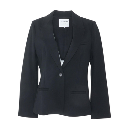 Black Solid Blazer