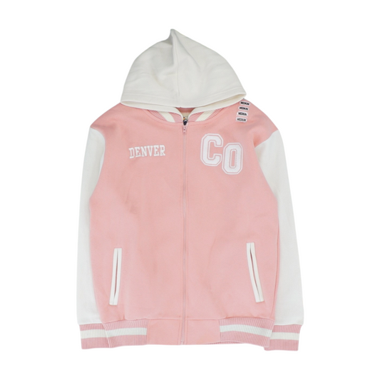 Pink Color Block Active Jacket