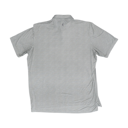 Gray Floral Short Sleeve Polo